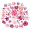 Avagiaforu Fiori Finti Artificiali Teste,48 Pcs Teste di Fiori Artificiali Decorazioni | Mini Fiori Finti Seta, Fiori Di Stoffa per Decorazioni da Giardino, Feste e Matrimoni