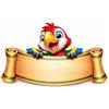 Il Catoju del Vinile Targa Personalizzata con Nome in MDF - Pappagallo Cartoon- Targhetta Decorativa per Cameretta Bambino e Neonato - Regalo Nascita, Battesimo, Compleanno (Pappagallo)