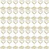 CHUEHKAK 40 Segnaposto a Forma di Cuore Oro con Clip Portafoto | CHUEHKAK, Metallo con Base a Spirale, Altezza 5 cm, per Matrimoni, Banchetti, Feste, Ufficio, Numeri da Tavolo