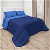 NARCISO Piumone Una Piazza e Mezza Invernale Design Double Face, Trapunta Invernale Una Piazza e Mezza Copriletto Caldo da 380gr/m² Made in Italy in Microfibra (Azzurro/Royal Blue)