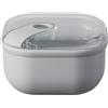 OMADA Contenitore Ermetico per Alimenti 0,4L, Dimensioni 12 x 12 x H7,2 cm | Porta Pranzo con Coperchio Trasparente, Idoneo a Frigo e Lavabile in Lavastoviglie, Chiusura Ermetica, Collezione Pull Box