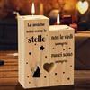 TheGiffter Regalo Amica Compleanno, Candelabro a Forma di Cuore in Legno | Portacandele Idee Regali Speciale per Migliore Amica la Laurea Natale Pasqua, Festa Della Donna Amicizia Regali per Donna