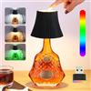 SIUHEN Lampada Bottiglia Paralume Senza Fili Lampade per Bottiglie Led Tappo Luce Ricaricabile +Luci Ambiente Auto Gin Controllo Touch Wireless di Vino Lamp Bouteille, 3 Modalita di Luce, Dimmerabile, Nero