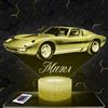 Lampephoto.fr - Lampada Lambo Miura Luce Notturna 3D Auto d'Epoca | Prodotto in Francia, scelta della base, luminosità regolabile, batteria/USB, regalo per uomini e appassionati di auto