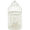 ZiStarlilife Set di 3 lanterne in metallo bianco a forma di gabbia per uccelli, decorazione da appendere per matrimoni, feste di Natale e celebrazioni interne ed esterne (2)