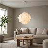 B·LED BARCELONA LED BARCELONA LED Lampada a Sospensione Bianca in Seta Grande 50CM, Luce Morbida e Ambiente, Lampade a sospensioneper Camera da Letto, Sala da Pranzo, Ufficio, Caffè, Stile Moderno, Vintage, Giapponese