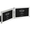 EDZARD Cornice doppia Livorno orizzontale (2x 10x15 cm) placcata argento | Cornice placcata argento per 2 foto 10x15 cm, antiossidante, orizzontale affiancate, portafoto