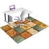 Qesjodfu Tappetino per Sedia da Ufficio Tappeto per Sedia Ufficio Gaming Tappetino di Protezione Tappeto Sedia Gaming Tappeto Salvapavimento Antiscivolo Tappetino per Sedia da Scrivania 140 x 160 cm