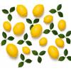Qubnydg 12 Pezzi Limoni Finti con 12 Foglie, Frutta Finte Gialla Realistica | Alimento Artificiale di Frutta Finta al Limone 5 x 7.5cm, Decorazioni a Limoni Artificiali per Decorazione da Tavolo