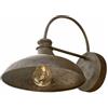 LOBERON Chassorin Lampada da parete a LED - Funzionamento a batteria - Ferro con finitura grigio antico, marrone antico