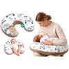 Totsy Baby Cuscino allattamento neonato 130 cm forma C cuscino per allattamento | Nursing Pillow mezzaluna bebè · fodera Minky sfoderabile lavabile · ergonomico morbida · OEKO-TEX · Africa Cachi
