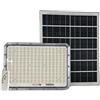 Generico FARO LED DA ESTERNO DA 5000W CON PANNELLO SOLARE E TELECOMANDO LUCE BIANCA IP66