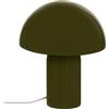 ATMOSPHERA CREATEUR D'INTERIEUR Atmosphera - Lampada Fungo Lito - Verde Scuro - Acciaio - Altezza 24,5 cm - Attacco E27 - Alimentazione a Rete - Stile Retrò & Design - Ideale per Camera, Salotto, Ufficio - 25W Max