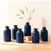 XIYOUQI Set di 6 vasi di fiori in ceramica (A-blu)
