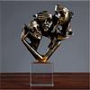 Siunwdiy Abstract Art Sculpture Deco Busto Facce Decorazione di Resina Maschere Decorazione Statua Decorazione Soggiorno Ufficio Bar caffè Ingresso Statue e sculture,Bronzo