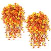 GTJEOI 4 Pezzi Fasci Fiori Finti Autunnali, Mazzi Fiori Artificiali Finti, Fiori Artificiali Addobbi Autunnali, Fiori Autunnali Finti Plastica per Decorazioni Autunnali Ringraziamento Giardino