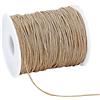 PH PandaHall 91m Filo di Cotone Cerato 1mm Cordoncino di Cerato, Filo Cotone Macrame per Perline Gioielli Collane Bracciali Braccialetti Artigianato Fai da Te, Marrone Chiaro