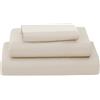 Poligino Lenzuola Matrimoniali 160x190/200cm - Completo Lenzuola 4 Pezzi in Microfibre - Lenzuolo con Angoli - Lenzuola Sopra - 2 Federa 50x80 - Beige
