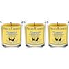 Price's Candles Set di 3 candele in barattolo da chef, gamma Fresh Air, con durata fino a 135 ore combinate di combustione, set di candele elimina odori inclusi barattoli da chef
