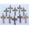 GTBITALY 10.689.30 croce cristo inri per rosario in argento galvanizzato per 10 pezzi misura 5,5 cm