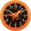 Kiddus Orologio da Parete Bambini per Imparare l'Ora, Orologio Educativo 20cm con Lancette Scritte Ora e Minuto per Bimbo e Bimba, Silenzioso per Cameretta e Studio, Sistema Pedagogico Numeri Grandi