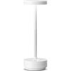 SLSMD Lampada da tavolo senza fili LED Ricaricabile Dimmerabile 5000mAh 3 Modalità di Luce Uso Interno/Esterno batteria Lunga Durata Trasportabile USB-C Lampada da tavolo (Bianco)