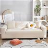 VanderHOME Copridivano Ad Alta Elasticità Copri Divani Moderno Antiscivolo Poliestere Jacquard Elastico Copridivano Per Soggiorno Protettore Per Cani Animali Domestici (1 Seduta, Beige)