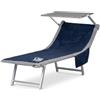 Dorian Home - Telo Mare Microfibra Grande con Angoli e Tasche 70x190, Telo Coprilettino per Lettino Prendisole da Spiaggia e Mare Ricamato - Asciugamano Morbido, Ultra Assorbente, Rapida Asciugatura