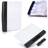 Beufee 2Pcs Luce di Lettura a Led, Pannello Portatile Piatto Luce del Libro di Protezione degli Occhi Luce del Segnalibro del Libro di Studio della Famiglia Pannello Luminoso della Pagina per i Libri che Leg