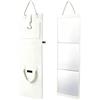 Jvjggag Specchio a corpo intero per camera da , da appendere, pieghevole | 108x28cm Soggiorno Specchio Acrilico per Porta Parete Desktop Viaggi Dormitorio Danza Trucco