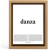 Treccani Emporium - Definizione da parete 30x40 - Danza | In cartone resistente e leggero