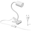 ledscom.de Luce a pinza WAIKA Interruttore a collo d'oca bianco opaco + lampada a LED bianco caldo a 3 livelli dimming 500lm