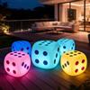 Generic Sgabello luminoso a LED, impermeabile, ricaricabile, luci d'atmosfera RGB con telecomando, per interni ed esterni, perfetto per feste e bar