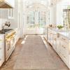 Stqyeiw Tappeto Cucina 80 x 260 cm Antiscivolo Lavabile Tappeto Ingresso Corridoio Passatoia Corridoio Tappeti Stretti per Cucina Camera da Letto Marrone