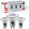 Eglo set di 3 lampade LED con attacco GU10, 3 spot LED | con riflettore, lampade con riflettore da 3 watt ciascuna, sorgente luminosa bianco caldo, 3000 K, 250 lumen, Ø 5 cm