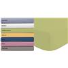 Tata Home Lenzuolo sotto con Angoli ed Elastici 100% Cotone Misura Piazza e Mezza cm 140x200 Altezza Materasso cm 24 Colore Verde Exotic