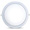 ENERGMiX Pannello LED ultra sottile da 24 W, Plafoniera Soffitto da incasso, luce bianca neutra, rotondo, Ø 300 mm
