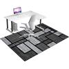 Qesjodfu Tappetino per Sedia da Ufficio Tappeto per Sedia Ufficio Gaming Tappetino di Protezione Tappeto Sedia Gaming Tappeto Salvapavimento Antiscivolo Tappetino per Sedia da Scrivania 90 x 140 cm
