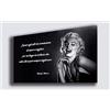 Printerland Quadro MARILYN MONROE - STAMPA SU TELA Quadri Moderni moderno Arte Cucina Soggiorno Camera da letto Design Arredo Arredamento Casa Citazioni Frasi Famose printerland.it (20x50 cm)