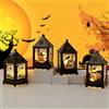 JINGTOPS 4 Pezzi Lanterne Halloween LED,Lanterna Portacandela 13 cm | Appese Decorazioni Lanterna Halloween,Deco Luce,Lanterne Candela Halloween,Lanterne Decorative a Luce Notturna