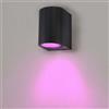 Ledvion lampada da parete smart RGB 35W GU10 IP54 rotonda | Imposta facilmente colori, scene e luminosità tramite app