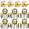 HEMOTON 10 Pezzi Cappucci per Sfere Decorative Natalizie Oro in Plastica, 1 | Accessori per Sfere Ornamentali, Fissaggio Stabile e Semplice, per Casa e Natale, Pezzi Trasparenti