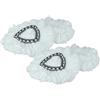 vhbw 4X Testina pulente sostituisce Vileda 152623 per mocio, lavapavimenti - Microfibra, Nero/Bianco