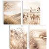 MOJOLIVING Set di poster decorativi marittimi Nature Boho, Conchiglia, Mar Baltico, Mare Del Nord, Duna, Beige, Paesaggio marittimo, Immagini da parete, Soggiorno, Cucina Camera da letto, Cornice