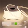 BENLUN Striscia LED COB 220V da Esterno Impermeabile 30 metri CRI 90+ IP65 | 4000K Bianco Naturale Strisce LED Alta Luminosità 300W 288LEDs/m Tagliabile per Camera da letto, Cortile, Giardino