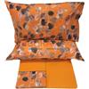 Fazzini lenzuola Percalle Sabi zucca 4 matrimoniale (lenzuolo superiore 260x295+ 2 federe 50 * 80+ 1 lenzuolo inferiore con angolo 180x200x30)