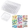Tachypno 30 Pezzi 5.5 × 5.5 × 2cm Scatole Plastica con Coperchio Piccole | Scatoline Trasparente con Grandi Scatole e Etichetta, Organizzatori Perline, per Conservare Piccoli Oggetti Come Gioielli