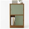 Generico Tendina a Pacchetto Magnetica per Mobili,Installazione Senza Fori; Tendina Impermeabile,Antipolvere E Che Garantisce Privacy per Librerie, Scaffali a Giorno Credenze,Verde,30cmW x 50cmL