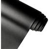 XHT Pelle sintetica liscia e morbida, tinta unita, 30 x 135 cm, per cucire articoli fai da te come vestiti e borse in pelle (nero)