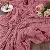 AUAUY 2PZ Runner Garza da Formaggio, 90x300cm Rosa Runner Tavola in Tulle | Runner da Tavola in Garza Boho, Runner Romantico Moderno, Per Casa Cucina Matrimoni Feste Decorazione